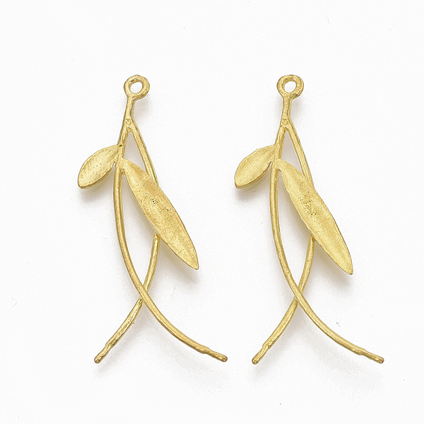 PandaHall Brass Peg Bails Pendants, For Half Drilled Beads, Nickel Free, Leaf with Branch, Raw(Unplated), 41x19x2mm, Hole: 1.5mm, Pin: 1mm...
PandaHall Brass Peg Bails Pendants, For Half Drilled Beads, Nickel Free, Leaf with Branch, Raw(Unplated), 41x19x2mm, Hole: 1.5mm, Pin: 1mm...
