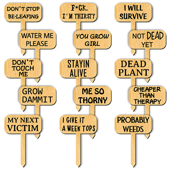 PandaHall Wood Plant Labels, for Seed Potting, Herbs, Flowers, Vegetables, Name, Word, 70x50x3mm, 15pcs/set Wood Word
PandaHall Wood Plant Labels, for Seed Potting, Herbs, Flowers, Vegetables, Name, Word, 70x50x3mm, 15pcs/set Wood Word