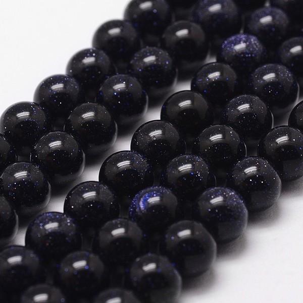 PandaHall Blue Goldstone Beads Strands, Round, 4mm, Hole: 1mm, about 98pcs/strand, 15 inch Blue Goldstone Round
PandaHall Blue Goldstone Beads Strands, Round, 4mm, Hole: 1mm, about 98pcs/strand, 15 inch Blue Goldstone Round