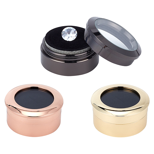 PandaHall FINGERINSPIRE 3Pcs 3 Colors Alloy & Stainless Steel Loose Diamond Boxes, Flat Round with Clear Glass Window and Sponge Inside, for...
PandaHall FINGERINSPIRE 3Pcs 3 Colors Alloy & Stainless Steel Loose Diamond Boxes, Flat Round with Clear Glass Window and Sponge Inside, for...