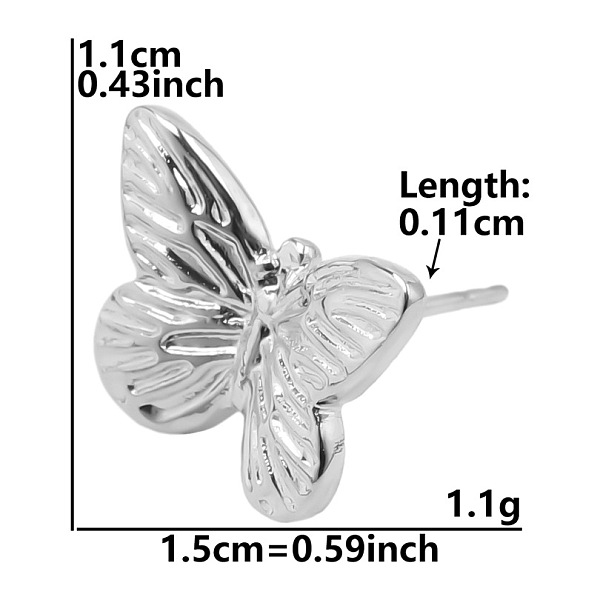PandaHall Vintage Stainless Steel Butterfly Studs Earrings for Women, Fashionable and Elegant Ear Studs Stainless Steel Butterfly
PandaHall Vintage Stainless Steel Butterfly Studs Earrings for Women, Fashionable and Elegant Ear Studs Stainless Steel Butterfly