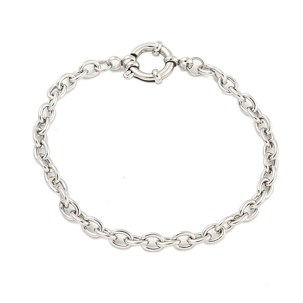 PandaHall 304 Stainless Steel Cable Chain Bracelets for Women, Stainless Steel Color, 6-3/4 inch(17.1cm) 304 Stainless Steel
PandaHall 304 Stainless Steel Cable Chain Bracelets for Women, Stainless Steel Color, 6-3/4 inch(17.1cm) 304 Stainless Steel