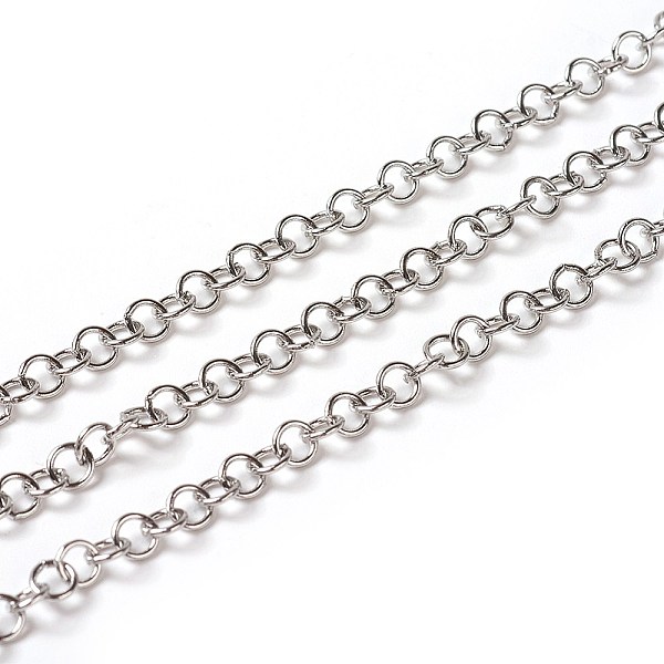 PandaHall 304 Stainless Steel Rolo Chains, Belcher Chain, with Spool, Unwelded, Stainless Steel Color, 4x0.7mm, about 32.8 Feet(10m)/roll...
PandaHall 304 Stainless Steel Rolo Chains, Belcher Chain, with Spool, Unwelded, Stainless Steel Color, 4x0.7mm, about 32.8 Feet(10m)/roll...