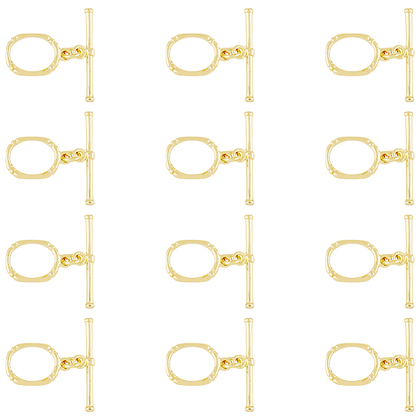 PandaHall HOBBIESAY 12 Sets About 16.5mm 18K Gold Plated Brass Toggle Clasps T-bar End Clasps with Jump Rings Oval Toggle Clasps for Making...
PandaHall HOBBIESAY 12 Sets About 16.5mm 18K Gold Plated Brass Toggle Clasps T-bar End Clasps with Jump Rings Oval Toggle Clasps for Making...