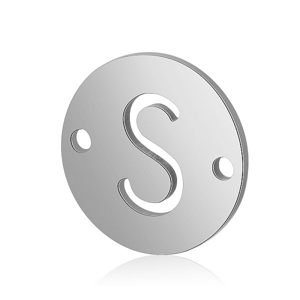 PandaHall Titanium Steel Links connectors, Flat Round with Letter, Stainless Steel Color, Letter.S, 12x0.8mm, Hole: 0.8mm Titanium Steel...
PandaHall Titanium Steel Links connectors, Flat Round with Letter, Stainless Steel Color, Letter.S, 12x0.8mm, Hole: 0.8mm Titanium Steel...