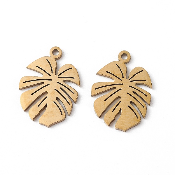 PandaHall 304 Stainless Steel Pendants, Tropical Leaf Charms, Real 18K Gold Plated, 15.5x11x1mm, Hole: 1mm 304 Stainless Steel Leaf
PandaHall 304 Stainless Steel Pendants, Tropical Leaf Charms, Real 18K Gold Plated, 15.5x11x1mm, Hole: 1mm 304 Stainless Steel Leaf