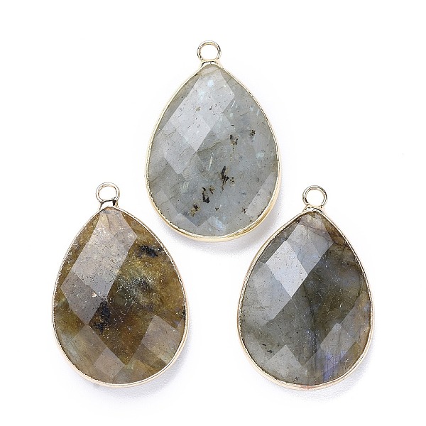 PandaHall Faceted Natural Labradorite Pendants, with Light Gold Plated Brass Edge and Loop, Teardrop, 28.5~29.5x19~20x7mm, Hole: 1.2mm...
PandaHall Faceted Natural Labradorite Pendants, with Light Gold Plated Brass Edge and Loop, Teardrop, 28.5~29.5x19~20x7mm, Hole: 1.2mm...