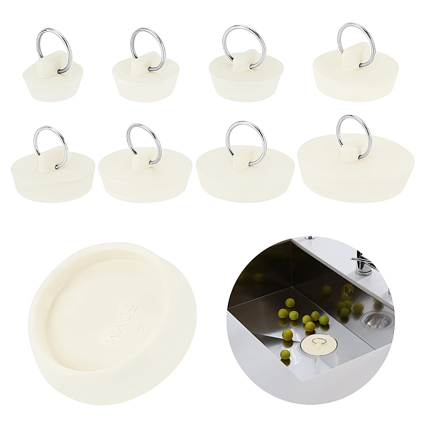 PandaHall AHANDMAKER 16Pcs Rubber Sink Stopper, Laundry Bar Water Stopper Seal with Hanging Ring Kitchen Drain Plug Sink Plug Bathroom Bath...
PandaHall AHANDMAKER 16Pcs Rubber Sink Stopper, Laundry Bar Water Stopper Seal with Hanging Ring Kitchen Drain Plug Sink Plug Bathroom Bath...
