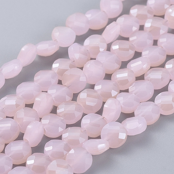 PandaHall Electroplate Glass Beads Strands, Faceted, Flat Round, Half Rainbow Plated, Pink, 6x4mm, Hole: 1.2mm, about 100pcs/Strand...
PandaHall Electroplate Glass Beads Strands, Faceted, Flat Round, Half Rainbow Plated, Pink, 6x4mm, Hole: 1.2mm, about 100pcs/Strand...