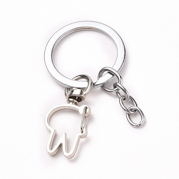 PandaHall Iron Rabbit Keychain, with Alloy Split Key Rings and Cable Chains, Platinum, 6.35cm Alloy Rabbit
PandaHall Iron Rabbit Keychain, with Alloy Split Key Rings and Cable Chains, Platinum, 6.35cm Alloy Rabbit