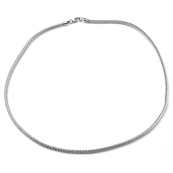 PandaHall 304 Stainless Steel Chain Necklaces, Snake Chain, Stainless Steel Color, 23.94 inch(60.8cm) 304 Stainless Steel
PandaHall 304 Stainless Steel Chain Necklaces, Snake Chain, Stainless Steel Color, 23.94 inch(60.8cm) 304 Stainless Steel