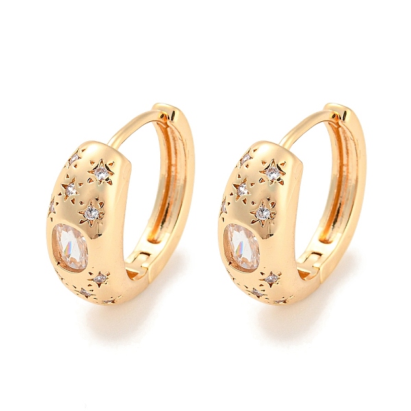 PandaHall Brass with Cubic Zirconia Hoop Earrings, Star & Oval, Light Gold, 17.5x7mm Cubic Zirconia Star Clear
PandaHall Brass with Cubic Zirconia Hoop Earrings, Star & Oval, Light Gold, 17.5x7mm Cubic Zirconia Star Clear