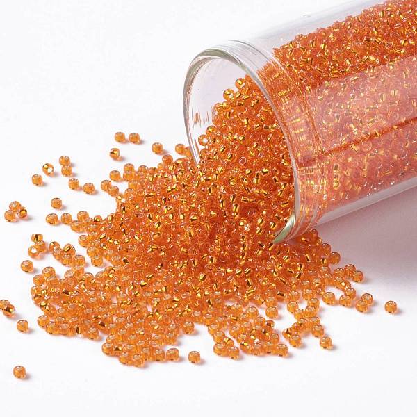PandaHall TOHO Round Seed Beads, Japanese Seed Beads, (30B) Silver Lined Hyacinth, 15/0, 1.5mm, Hole: 0.7mm, about 3000pcs/bottle..., Orange
PandaHall TOHO Round Seed Beads, Japanese Seed Beads, (30B) Silver Lined Hyacinth, 15/0, 1.5mm, Hole: 0.7mm, about 3000pcs/bottle..., Orange
