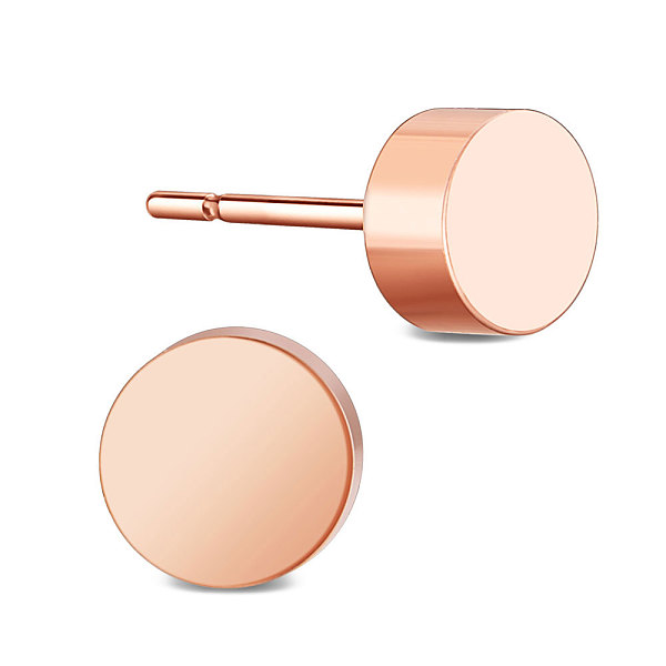 PandaHall SHEGRACE Titanium Steel Stud Earrings, Flat Round, Rose Gold, 5mm Titanium Steel
PandaHall SHEGRACE Titanium Steel Stud Earrings, Flat Round, Rose Gold, 5mm Titanium Steel