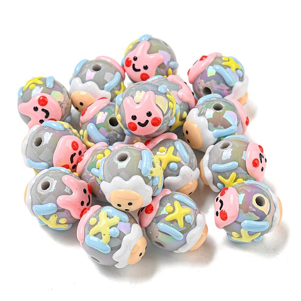PandaHall Hand Painted Acrylic with Enamel Beads, Cartoon, Light Grey, 15x17~18.5x18~20.5mm, Hole: 2.7mm Acrylic Others
PandaHall Hand Painted Acrylic with Enamel Beads, Cartoon, Light Grey, 15x17~18.5x18~20.5mm, Hole: 2.7mm Acrylic Others