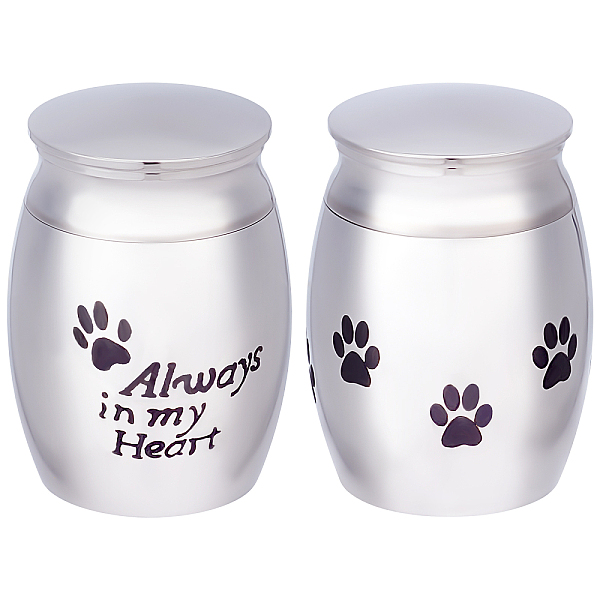 PandaHall CREATCABIN 2Pcs Small Paw Print Pet Urns Always in My Heart Memorial Ashes Holder Mini Engraved Urns Metal Cremation Keepsake...
PandaHall CREATCABIN 2Pcs Small Paw Print Pet Urns Always in My Heart Memorial Ashes Holder Mini Engraved Urns Metal Cremation Keepsake...