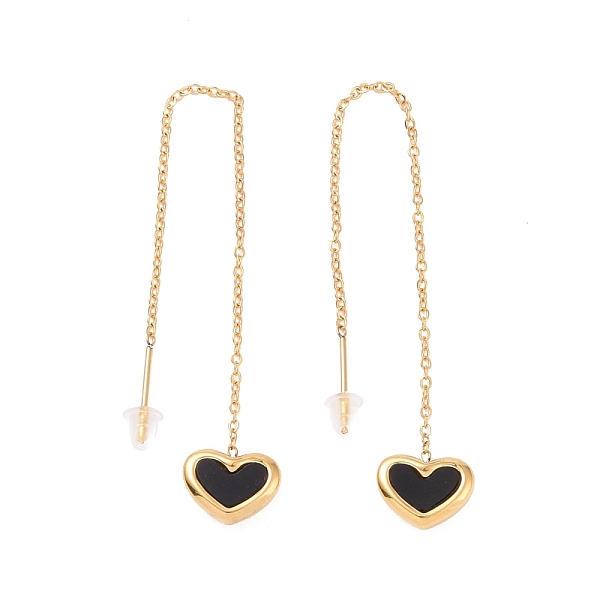 PandaHall Vacuum Plating 304 Stainless Steel Stud Earrings for Women, with Ear Nut, Acrylic Heart Ear Thread, Golden, 85x1.3mm, Pin: 0.8mm..., Black
PandaHall Vacuum Plating 304 Stainless Steel Stud Earrings for Women, with Ear Nut, Acrylic Heart Ear Thread, Golden, 85x1.3mm, Pin: 0.8mm..., Black
