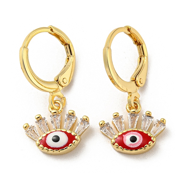 PandaHall Real 18K Gold Plated Brass Dangle Leverback Earrings, with Enamel and Glass, Evil Eye, FireBrick, 23x11.5mm Cubic Zirconia Evil..., Red
PandaHall Real 18K Gold Plated Brass Dangle Leverback Earrings, with Enamel and Glass, Evil Eye, FireBrick, 23x11.5mm Cubic Zirconia Evil..., Red