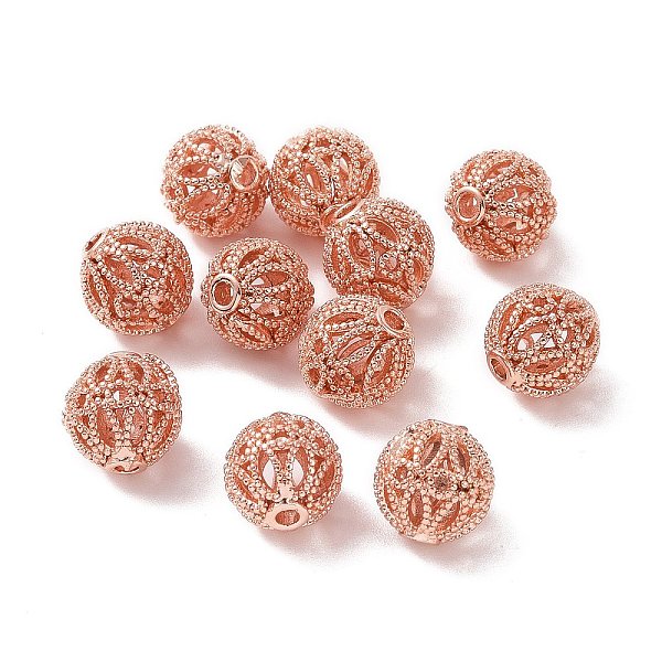 PandaHall Rack Plating Brass Hollow Beads, Cadmium Free & Lead Free, Round, Rose Gold, 10mm, Hole: 1.2mm Brass Round
PandaHall Rack Plating Brass Hollow Beads, Cadmium Free & Lead Free, Round, Rose Gold, 10mm, Hole: 1.2mm Brass Round