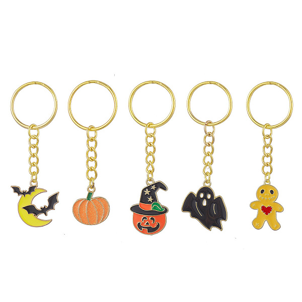 PandaHall Halloween Theme Alloy Enamel Pendant Keychain, with Iron Ring, Mixed Shapes, Mixed Color, 7.1~8.1cm Alloy Mixed Shapes Multicolor
PandaHall Halloween Theme Alloy Enamel Pendant Keychain, with Iron Ring, Mixed Shapes, Mixed Color, 7.1~8.1cm Alloy Mixed Shapes Multicolor