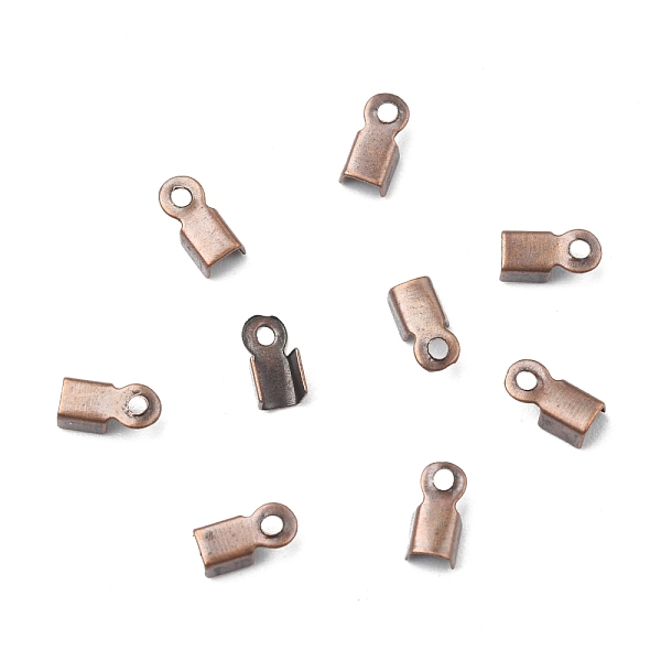 PandaHall Iron Folding Crimp Ends, Fold Over Crimp Cord Ends, Red Copper, 6x3x2.3mm, Hole: 1.2mm Iron
PandaHall Iron Folding Crimp Ends, Fold Over Crimp Cord Ends, Red Copper, 6x3x2.3mm, Hole: 1.2mm Iron