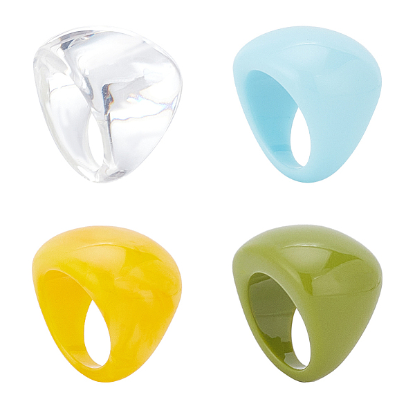 PandaHall ANATTASOUL 4Pcs 4 Colors Resin Plain Wide Dome Finger Rings Set for Women, Mixed Color, US Size 7 1/4(17.5mm), 1Pc/style Resin..., Multicolor
PandaHall ANATTASOUL 4Pcs 4 Colors Resin Plain Wide Dome Finger Rings Set for Women, Mixed Color, US Size 7 1/4(17.5mm), 1Pc/style Resin..., Multicolor