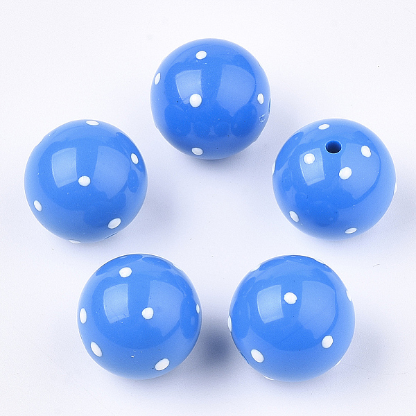PandaHall Acrylic Beads, Round with Spot, Dodger Blue, 16x15mm, Hole: 2.5mm Acrylic Round Blue
PandaHall Acrylic Beads, Round with Spot, Dodger Blue, 16x15mm, Hole: 2.5mm Acrylic Round Blue