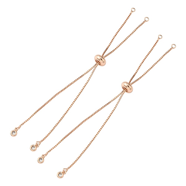 PandaHall Rack Plating Brass Box Chain Slider Bracelets, with Cubic Zirconia Charm, Long-Lasting Plated, for Adjustable Link Bracelet Making..., Clear
PandaHall Rack Plating Brass Box Chain Slider Bracelets, with Cubic Zirconia Charm, Long-Lasting Plated, for Adjustable Link Bracelet Making..., Clear