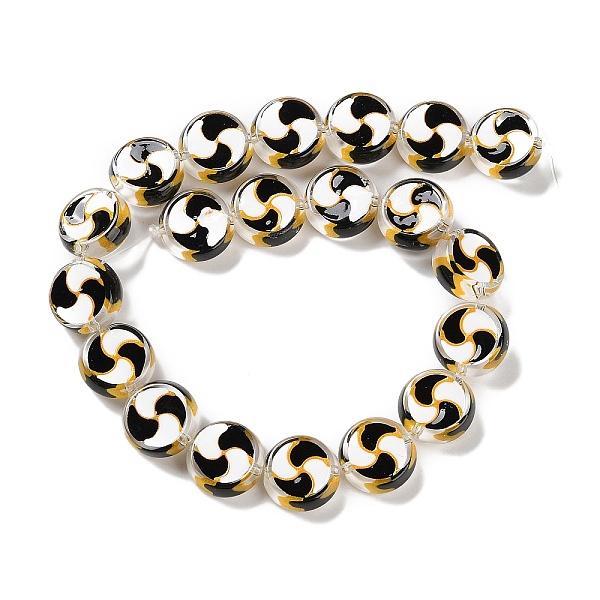 PandaHall Glass Beads Strands, with Enamel, Flat Round, Black, 17x7mm, Hole: 1.5mm, about 19pcs/strand, 12.60 inch(32cm) Glass Flat Round...
PandaHall Glass Beads Strands, with Enamel, Flat Round, Black, 17x7mm, Hole: 1.5mm, about 19pcs/strand, 12.60 inch(32cm) Glass Flat Round...
