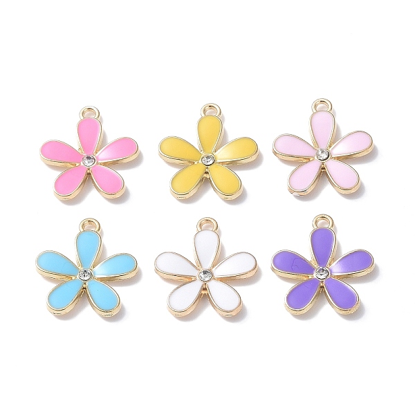 PandaHall Alloy Enamel Pendants, Lead Free & Cadmium Free, Light Gold, Flower Charm, Mixed Color, 20x18x2.5mm, Hole: 1.8mm Alloy+Enamel..., Multicolor
PandaHall Alloy Enamel Pendants, Lead Free & Cadmium Free, Light Gold, Flower Charm, Mixed Color, 20x18x2.5mm, Hole: 1.8mm Alloy+Enamel..., Multicolor