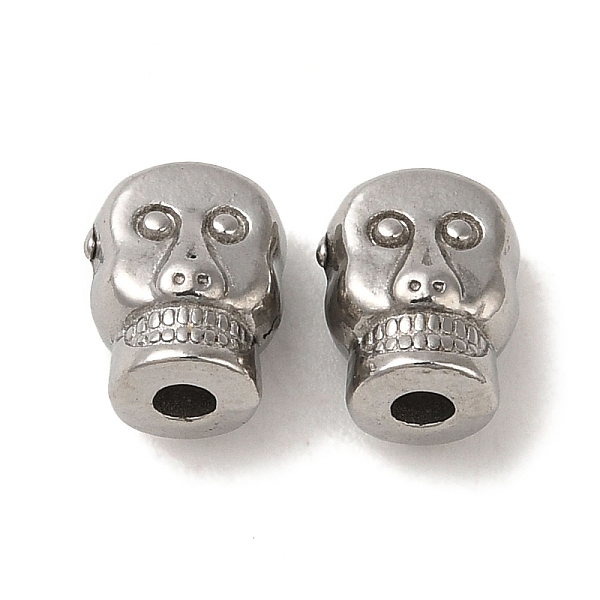 PandaHall 304 Stainless Steel Beads, Skull, Stainless Steel Color, 8x6.5x5.5mm, Hole: 1.8mm 304 Stainless Steel Skull
PandaHall 304 Stainless Steel Beads, Skull, Stainless Steel Color, 8x6.5x5.5mm, Hole: 1.8mm 304 Stainless Steel Skull