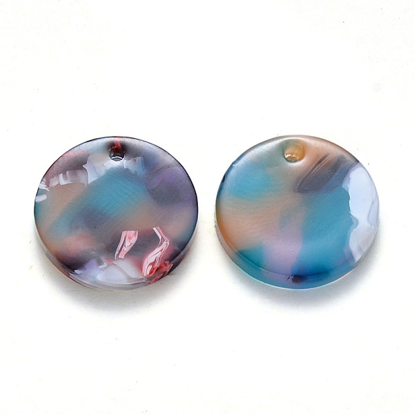 PandaHall Cellulose Acetate(Resin) Pendants, Flat Round, Colorful, 15.5x2.5mm, Hole: 1.5mm Cellulose Acetate Flat Round
PandaHall Cellulose Acetate(Resin) Pendants, Flat Round, Colorful, 15.5x2.5mm, Hole: 1.5mm Cellulose Acetate Flat Round
