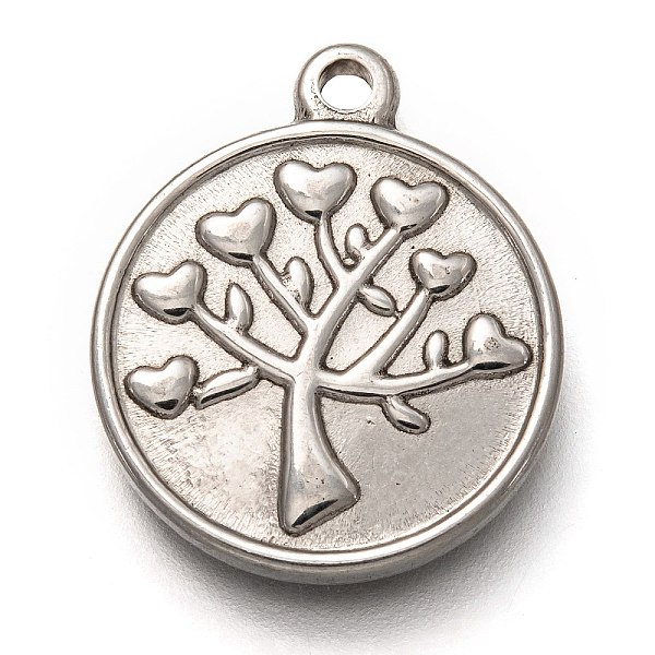 PandaHall 304 Stainless Steel Pendants, Flat Round with Heart Tree, Stainless Steel Color, 21.5x18.5x2.5mm, Hole: 1.6mm 304 Stainless Steel...
PandaHall 304 Stainless Steel Pendants, Flat Round with Heart Tree, Stainless Steel Color, 21.5x18.5x2.5mm, Hole: 1.6mm 304 Stainless Steel...
