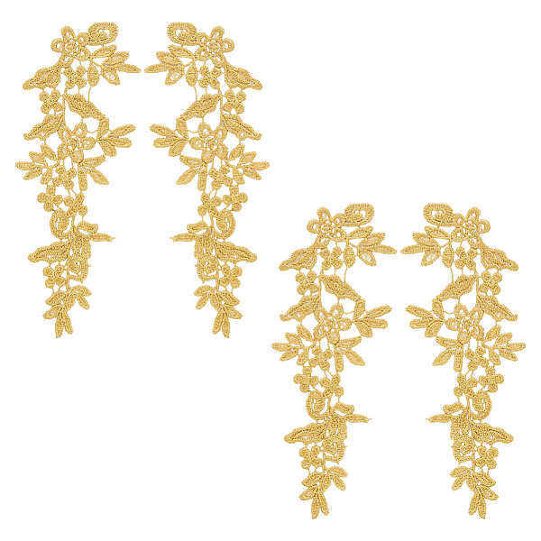 PandaHall Flower Polyester Embroidery Lace Ornament Accessories, Appliques, Gold, 250x90x1.5mm Polyester Flower Gold
PandaHall Flower Polyester Embroidery Lace Ornament Accessories, Appliques, Gold, 250x90x1.5mm Polyester Flower Gold