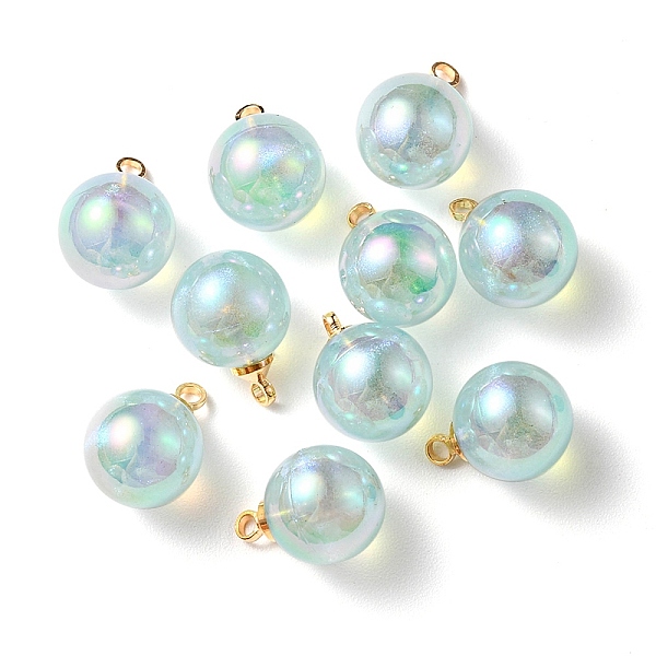 PandaHall 10Pcs UV Plating Acrylic Pendants, with Light Gold Tone Brass Findings, Round Charm, Honeydew, 13.5x9.5mm, Hole: 1.6mm Acrylic..., Green
PandaHall 10Pcs UV Plating Acrylic Pendants, with Light Gold Tone Brass Findings, Round Charm, Honeydew, 13.5x9.5mm, Hole: 1.6mm Acrylic..., Green