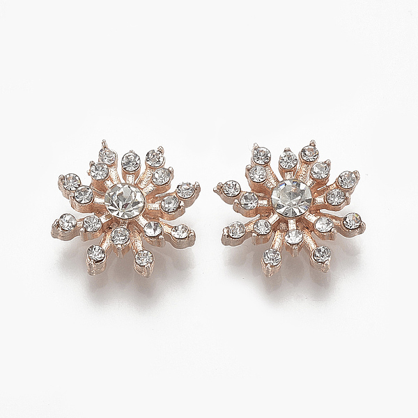 PandaHall Alloy Flat Back Cabochons, with Rhinestone, Flower, Crystal, Light Gold, 16x16x5mm Alloy+Rhinestone Flower Clear
PandaHall Alloy Flat Back Cabochons, with Rhinestone, Flower, Crystal, Light Gold, 16x16x5mm Alloy+Rhinestone Flower Clear
