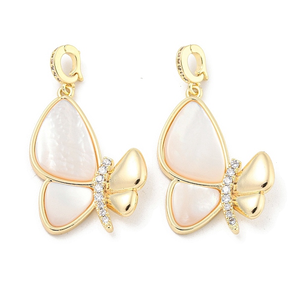 PandaHall Brass Micro Pave Clear Cubic Zirconia Pendants, with White Shell, Butterfly Charms, Real 18K Gold Plated, 27.5x19x4mm, Hole: 4x3mm...
PandaHall Brass Micro Pave Clear Cubic Zirconia Pendants, with White Shell, Butterfly Charms, Real 18K Gold Plated, 27.5x19x4mm, Hole: 4x3mm...