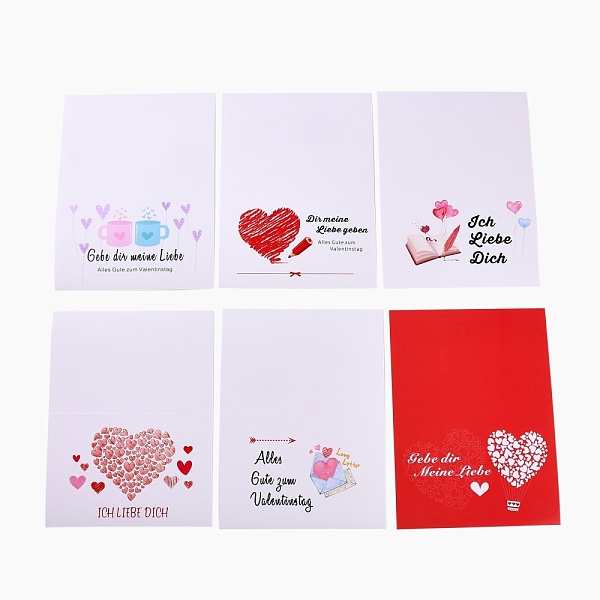 PandaHall Rectangle Paper Greeting Cards, with Rectangle Envelope and Flat Round Self Adhesive Paper Stickers, Valentine's Day Wedding..., Multicolor
PandaHall Rectangle Paper Greeting Cards, with Rectangle Envelope and Flat Round Self Adhesive Paper Stickers, Valentine's Day Wedding..., Multicolor
