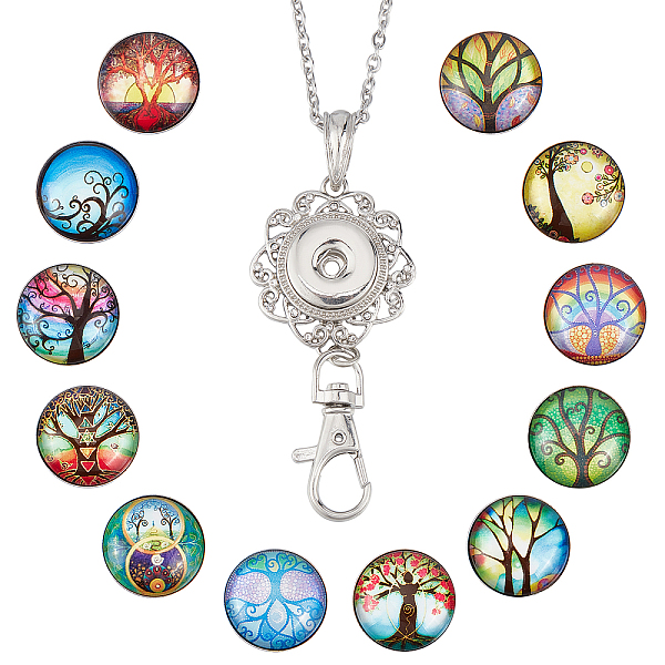 PandaHall SUNNYCLUE 1 Box 12 Styles Snap Button Lanyard Silver Tree of Life Fancy ID Badge Lanyards Cute Breakaway 304 Stainless Steel...
PandaHall SUNNYCLUE 1 Box 12 Styles Snap Button Lanyard Silver Tree of Life Fancy ID Badge Lanyards Cute Breakaway 304 Stainless Steel...