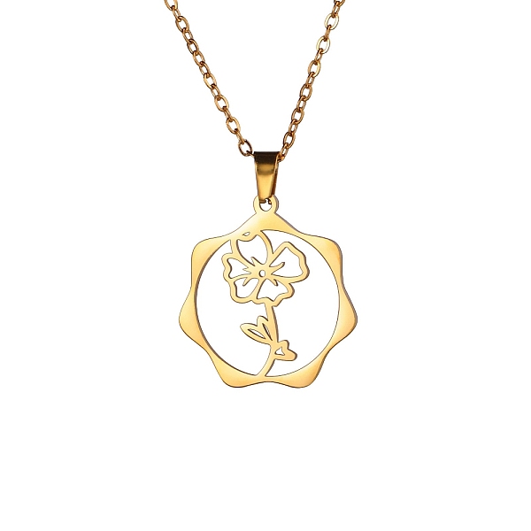 PandaHall Stainless Steel Pendant Necklace, Golden, Flower, 16.14~19.69 inch(41~50cm) Stainless Steel Flower
PandaHall Stainless Steel Pendant Necklace, Golden, Flower, 16.14~19.69 inch(41~50cm) Stainless Steel Flower