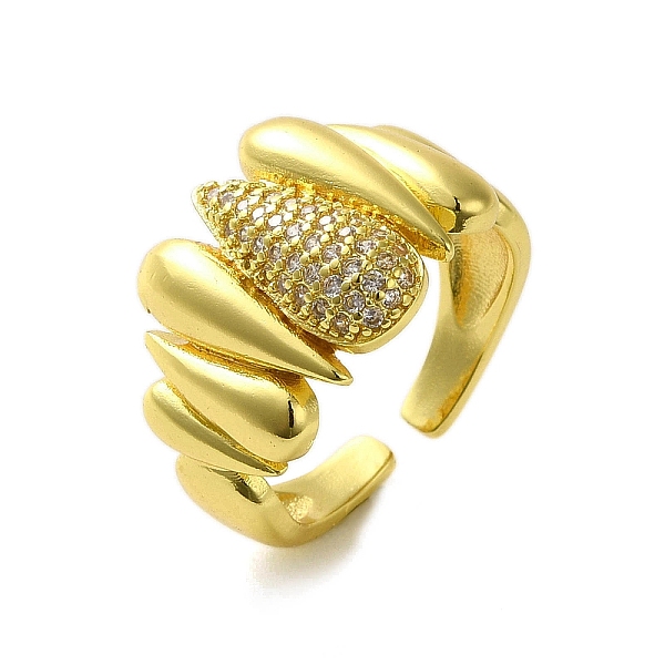 PandaHall Brass with Cubic Zirconia Rings, Real 18K Gold Plated, Teardrop, Inner Diameter: US Size 7 1/4(17.5mm) Brass+Cubic Zirconia...
PandaHall Brass with Cubic Zirconia Rings, Real 18K Gold Plated, Teardrop, Inner Diameter: US Size 7 1/4(17.5mm) Brass+Cubic Zirconia...