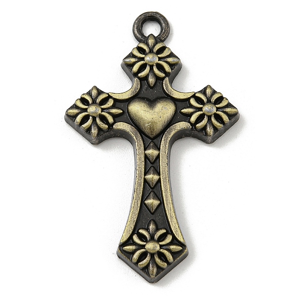 PandaHall Alloy Pendants, with Enamel, Cross Charm, Antique Bronze, 50x30x4.5mm, Hole: 3mm Alloy+Enamel Cross Black
PandaHall Alloy Pendants, with Enamel, Cross Charm, Antique Bronze, 50x30x4.5mm, Hole: 3mm Alloy+Enamel Cross Black
