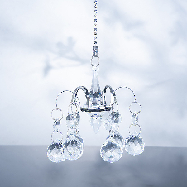 PandaHall Glass Pendant Decoration, Hanging Suncatchers, with Metal Findings, for Garden Window Wedding Home Decoration, Teardrop, 245mm...
PandaHall Glass Pendant Decoration, Hanging Suncatchers, with Metal Findings, for Garden Window Wedding Home Decoration, Teardrop, 245mm...