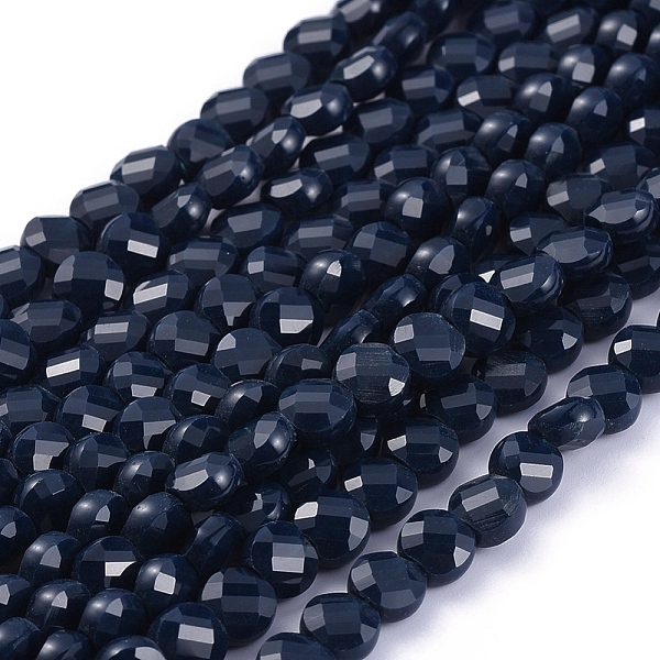 PandaHall Glass Beads Strands, Faceted, Flat Round, Prussian Blue, 6x4mm, Hole: 1.2mm, about 98pcs/Strand, 22 inch(53.5cm) Glass Flat Round...
PandaHall Glass Beads Strands, Faceted, Flat Round, Prussian Blue, 6x4mm, Hole: 1.2mm, about 98pcs/Strand, 22 inch(53.5cm) Glass Flat Round...