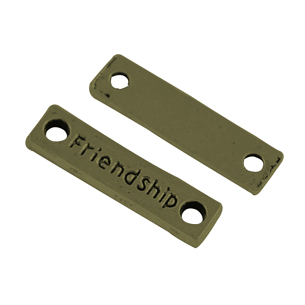 PandaHall Tibetan Style Alloy Rectangle with Friendship Links connectors, Cadmium Free & Nickel Free & Lead Free, Antique Bronze, 6x23x1.5mm...
PandaHall Tibetan Style Alloy Rectangle with Friendship Links connectors, Cadmium Free & Nickel Free & Lead Free, Antique Bronze, 6x23x1.5mm...