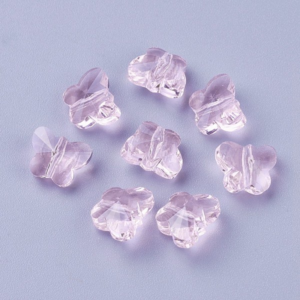 PandaHall Transparent Glass Beads, Faceted, Butterfly, Pearl Pink, 8x10x5.5mm, Hole: 1mm Glass Butterfly Pink
PandaHall Transparent Glass Beads, Faceted, Butterfly, Pearl Pink, 8x10x5.5mm, Hole: 1mm Glass Butterfly Pink