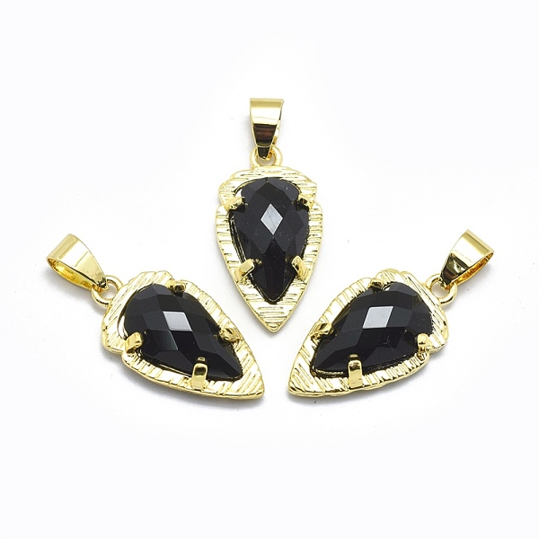 PandaHall Natural Black Agate Pendants, with Brass Findings, Teardrop, Golden, 23.5x12.5x5.5mm, Hole: 4.5x5mm Black Agate Teardrop
PandaHall Natural Black Agate Pendants, with Brass Findings, Teardrop, Golden, 23.5x12.5x5.5mm, Hole: 4.5x5mm Black Agate Teardrop