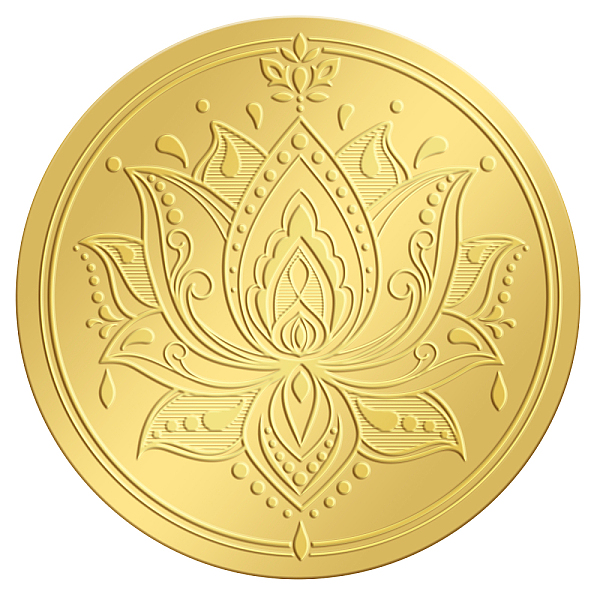 PandaHall CRASPIRE 2" Gold Foil Sticker Lotus 100pcs Certificate Seals Gold Embossed Round Embossed Foil Seal Stickers for Envelopes...
PandaHall CRASPIRE 2" Gold Foil Sticker Lotus 100pcs Certificate Seals Gold Embossed Round Embossed Foil Seal Stickers for Envelopes...
