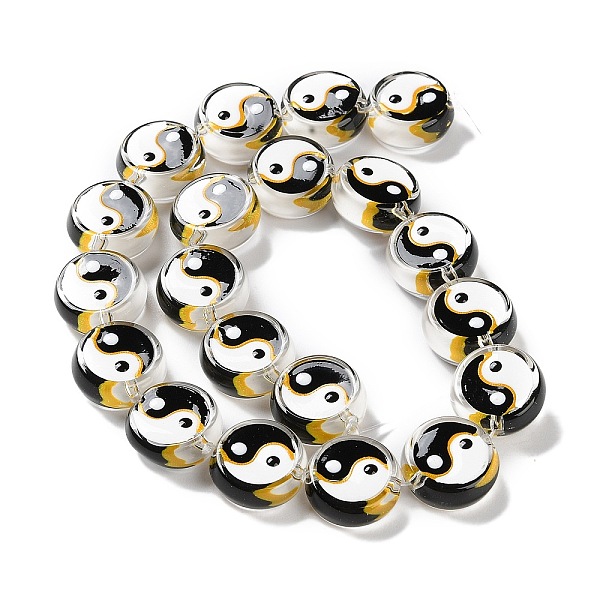 PandaHall Glass Beads Strands, with Enamel, Yin-yang, Yin-yang, 17x7mm, Hole: 1.5mm, about 20pcs/strand, 13.19 inch(33.5cm) Glass Yin-yang
PandaHall Glass Beads Strands, with Enamel, Yin-yang, Yin-yang, 17x7mm, Hole: 1.5mm, about 20pcs/strand, 13.19 inch(33.5cm) Glass Yin-yang