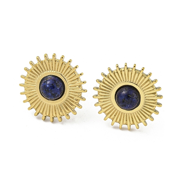 PandaHall Real 18K Gold Plated 304 Stainless Steel Flat Round Stud Earrings, with Natural Lapis Lazuli, 15mm Lapis Lazuli Flat Round
PandaHall Real 18K Gold Plated 304 Stainless Steel Flat Round Stud Earrings, with Natural Lapis Lazuli, 15mm Lapis Lazuli Flat Round